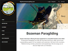 Tablet Screenshot of bozemanparagliding.com